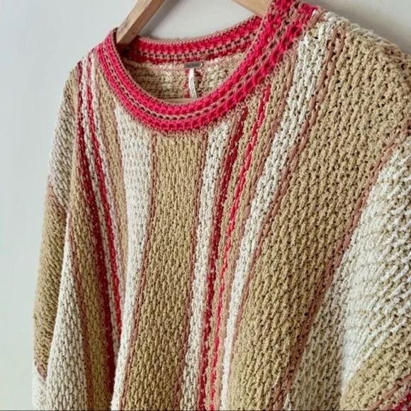 Free People Pull Over Knit Sweater Size M - Picture 7 of 13